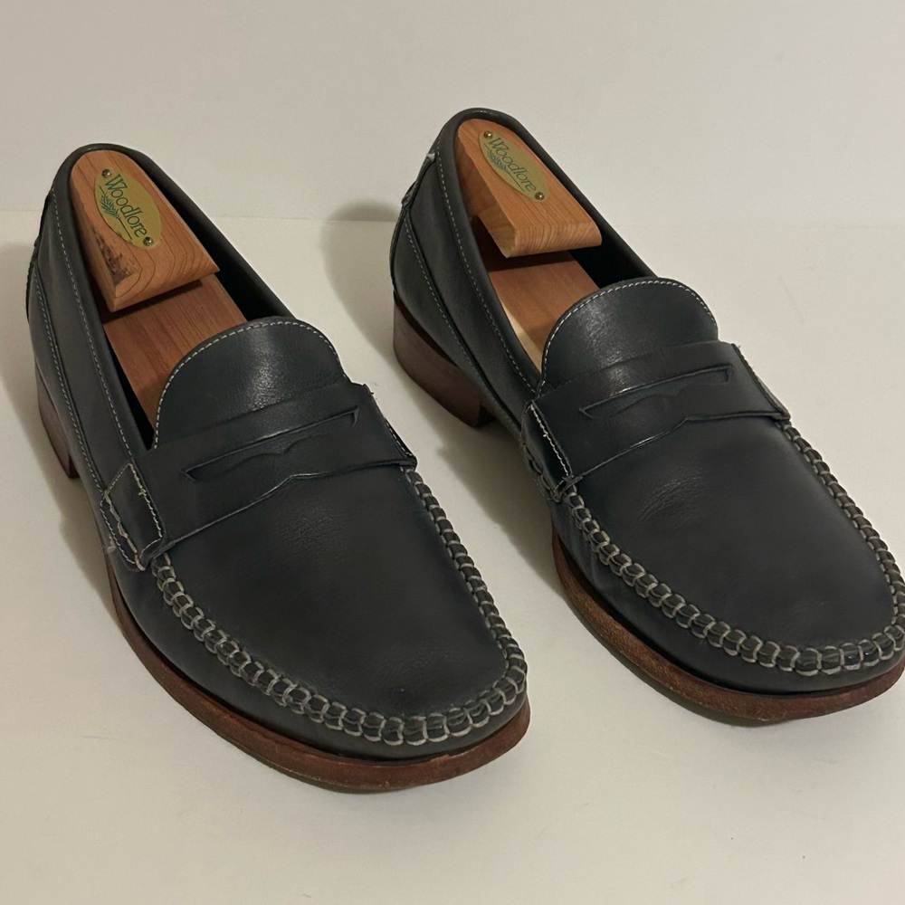 Johnston & Murphy Blue Classic Slip On Style Danbury Penny loafers Size 8 M
